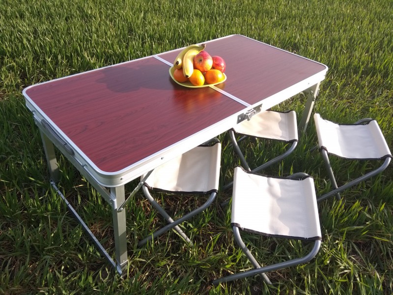 Раскладной стол (усиленный) для пикника + стулья
