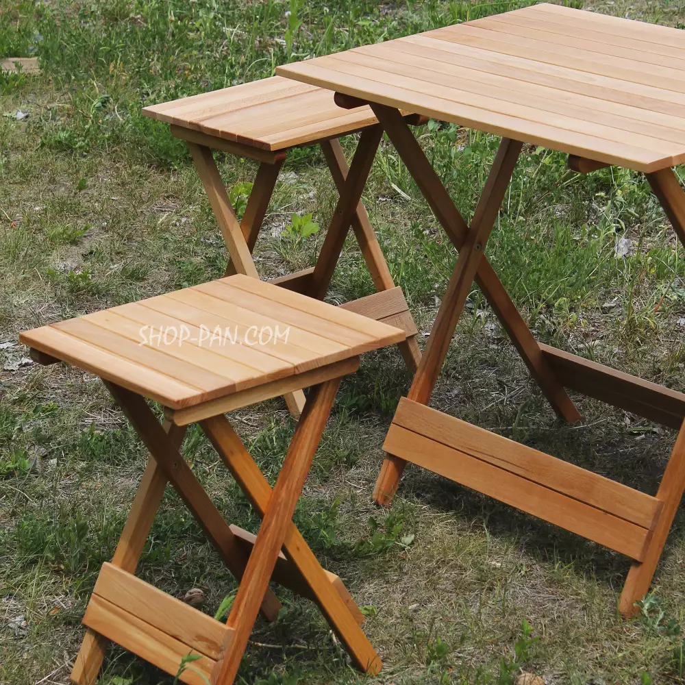 Компактний набір для пікніка: огляд розкладного столу з 4 стільцями