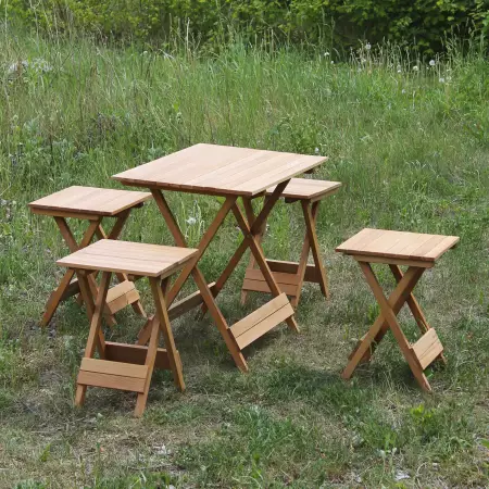 Стол раскладной для пикника с 4 стульями - Мини